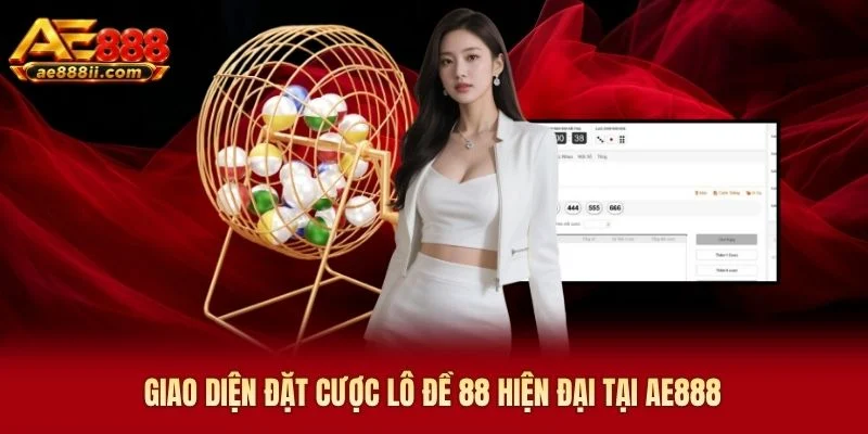 Giao diện đặt cược lô đề 88 AE888 hiện đại